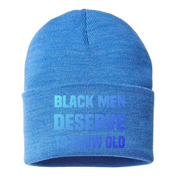 Black History Month Black Deserve To Grow Old Great Gift Sustainable Knit Beanie