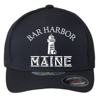 Bar Harbor Maine Tourist Travel Souvenir Vacation Gift Flexfit Unipanel Trucker Cap