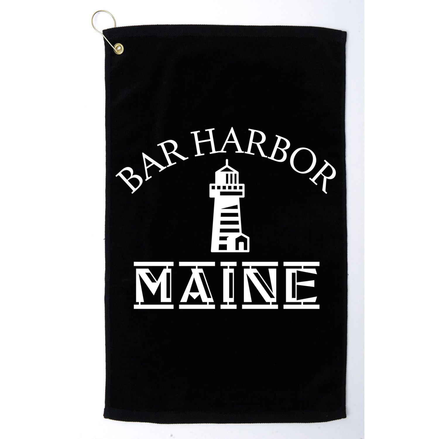 Bar Harbor Maine Tourist Travel Souvenir Vacation Gift Golf Towel