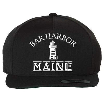 Bar Harbor Maine Tourist Travel Souvenir Vacation Gift Wool Snapback Cap