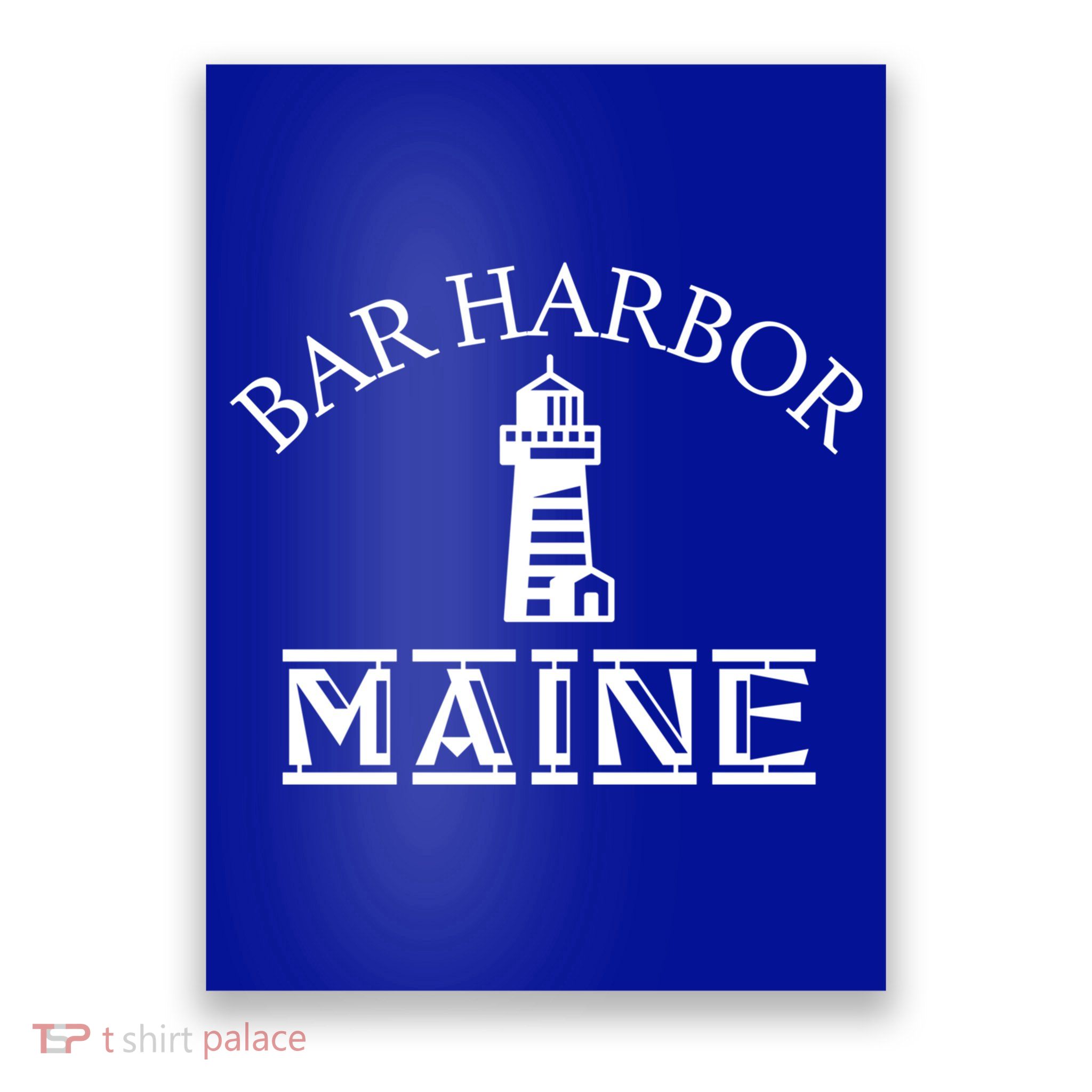Bar Harbor Maine Tourist Travel Souvenir Vacation Gift Poster