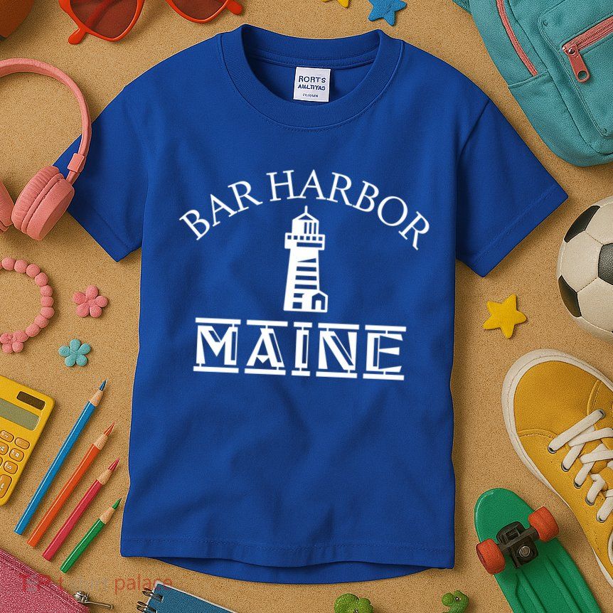 Bar Harbor Maine Tourist Travel Souvenir Vacation Gift Kids T-Shirt