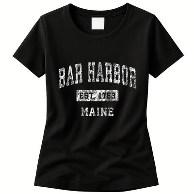 Bar Harbor Maine Me Vintage Established Womens T-Shirt