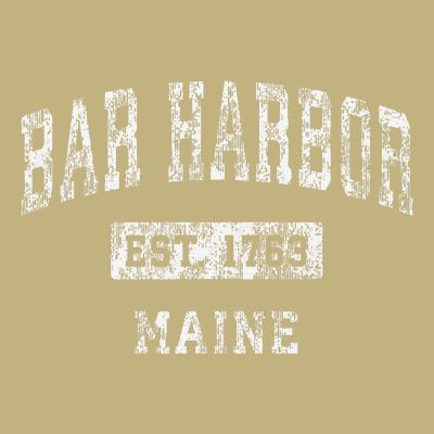 Bar Harbor Maine Me Vintage Established T-Shirt