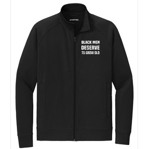 Black History Month Black Deserve To Grow Old Gift Stretch Full-Zip Cadet Jacket