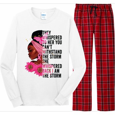 Black History Month Girl African Womanblack History Month Girl Af I Am The Storm Long Sleeve Pajama Set