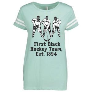 Black History Month First African American Hockey Team Gift Enza Ladies Jersey Football T-Shirt