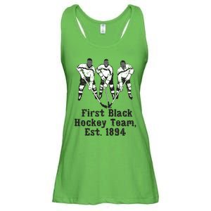 Black History Month First African American Hockey Team Gift Ladies Essential Flowy Tank