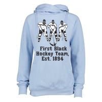 Black History Month First African American Hockey Team Gift Womens Funnel Neck Pullover Hood