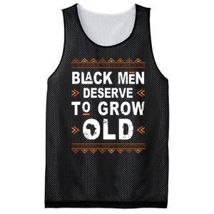 Black History Month Black Deserve To Grow Old Afro Mesh Reversible Basketball Jersey Tank