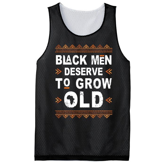 Black History Month Black Deserve To Grow Old Afro Mesh Reversible Basketball Jersey Tank