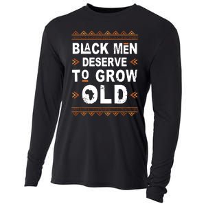 Black History Month Black Deserve To Grow Old Afro Cooling Performance Long Sleeve Crew