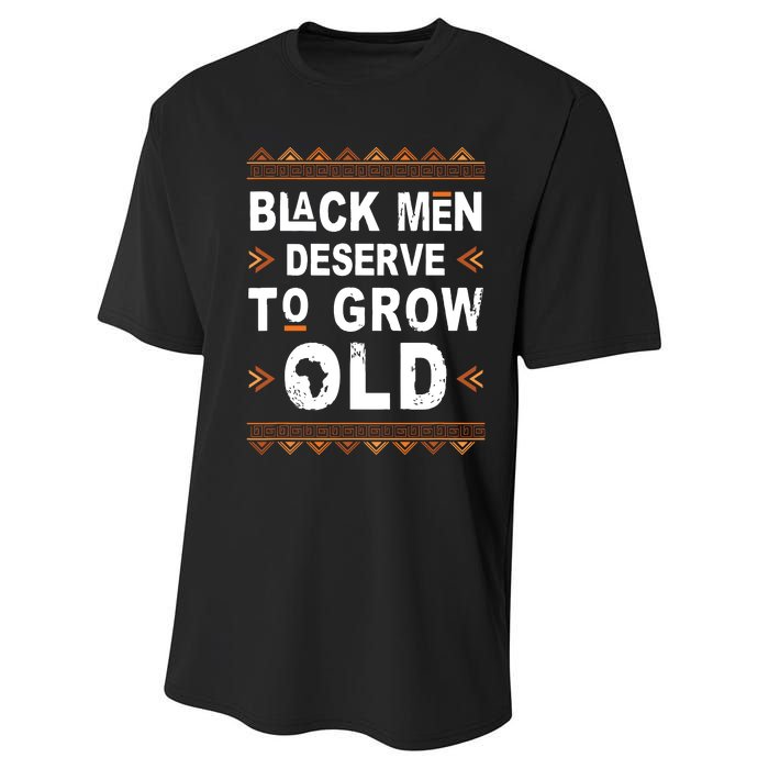 Black History Month Black Deserve To Grow Old Afro Performance Sprint T-Shirt