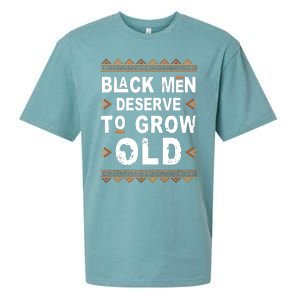 Black History Month Black Deserve To Grow Old Afro Sueded Cloud Jersey T-Shirt