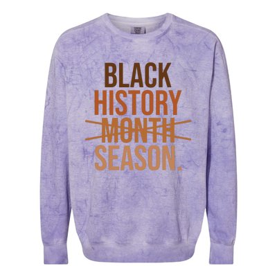 Black History Month Season Celebrate Black History Month Colorblast Crewneck Sweatshirt