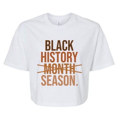 Black History Month Season Celebrate Black History Month Bella+Canvas Jersey Crop Tee