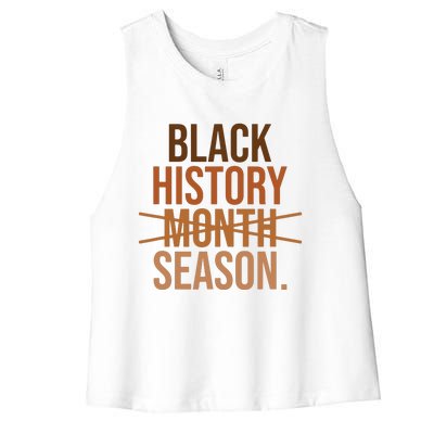 Black History Month Season Celebrate Black History Month Women's Racerback Cropped Tank