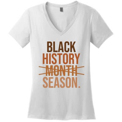 Black History Month Season Celebrate Black History Month Women's V-Neck T-Shirt