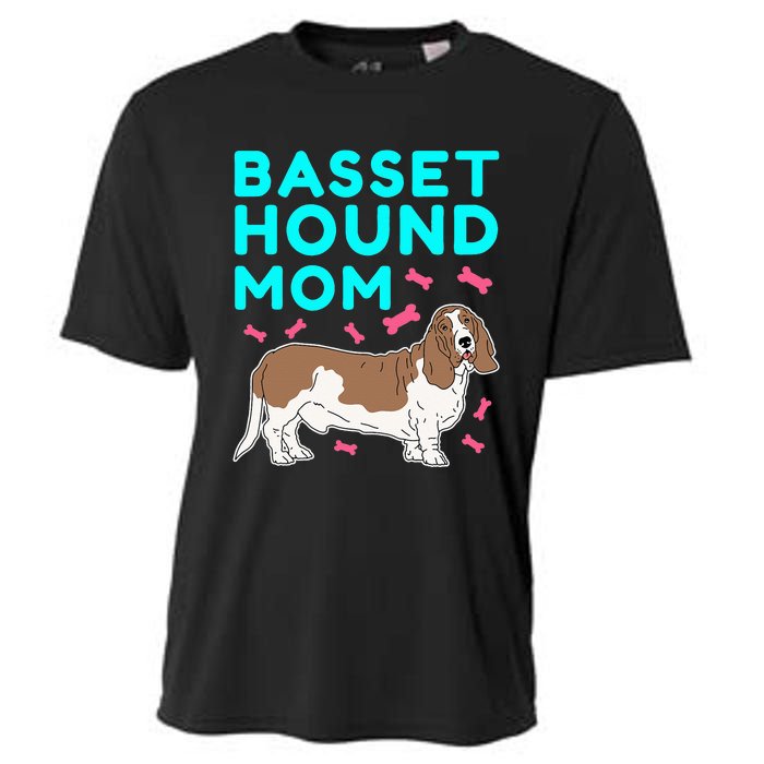 Basset Hound Mom Dog Owner Basset Hound Cooling Performance Crew T-Shirt