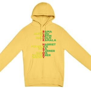 Black History Month Leaders Women Premium Pullover Hoodie