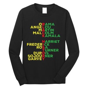 Black History Month Leaders Women Long Sleeve Shirt