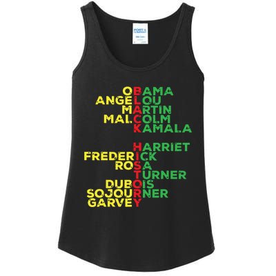 Black History Month Leaders Women Ladies Essential Tank