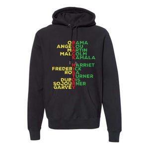 Black History Month Leaders Women Premium Hoodie