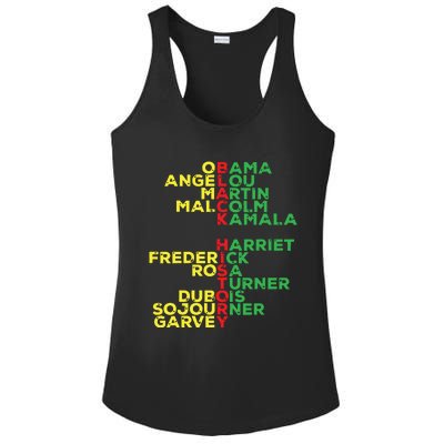 Black History Month Leaders Women Ladies PosiCharge Competitor Racerback Tank