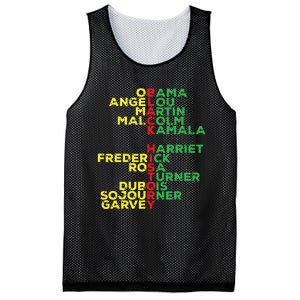 Black History Month Leaders Women Mesh Reversible Basketball Jersey Tank