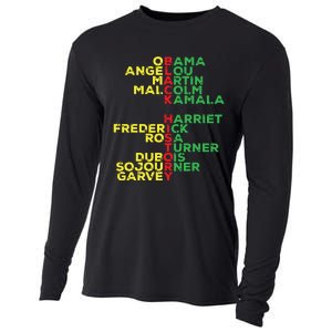 Black History Month Leaders Women Cooling Performance Long Sleeve Crew