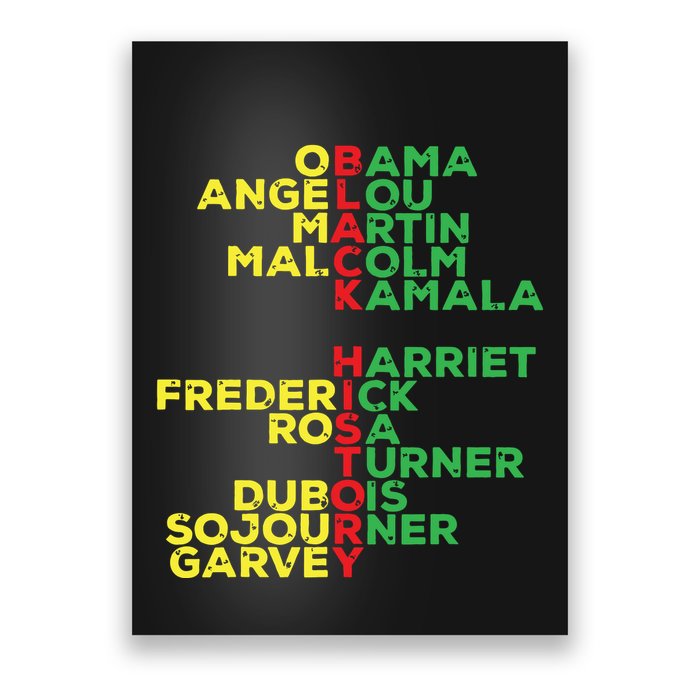Black History Month Leaders Women Poster