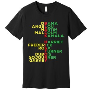 Black History Month Leaders Women Premium T-Shirt