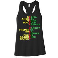 Black History Month Leaders Women Women's Racerback Tank