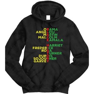 Black History Month Leaders Women Tie Dye Hoodie