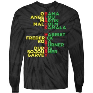 Black History Month Leaders Women Tie-Dye Long Sleeve Shirt