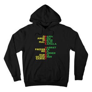 Black History Month Leaders Women Tall Hoodie