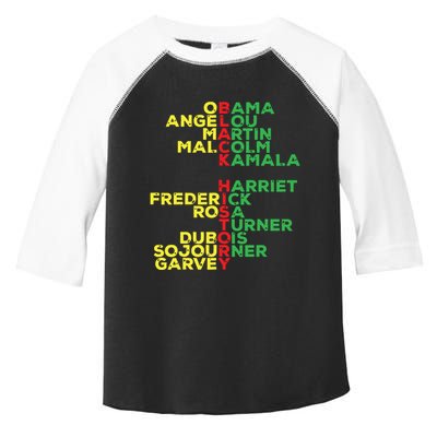 Black History Month Leaders Women Toddler Fine Jersey T-Shirt