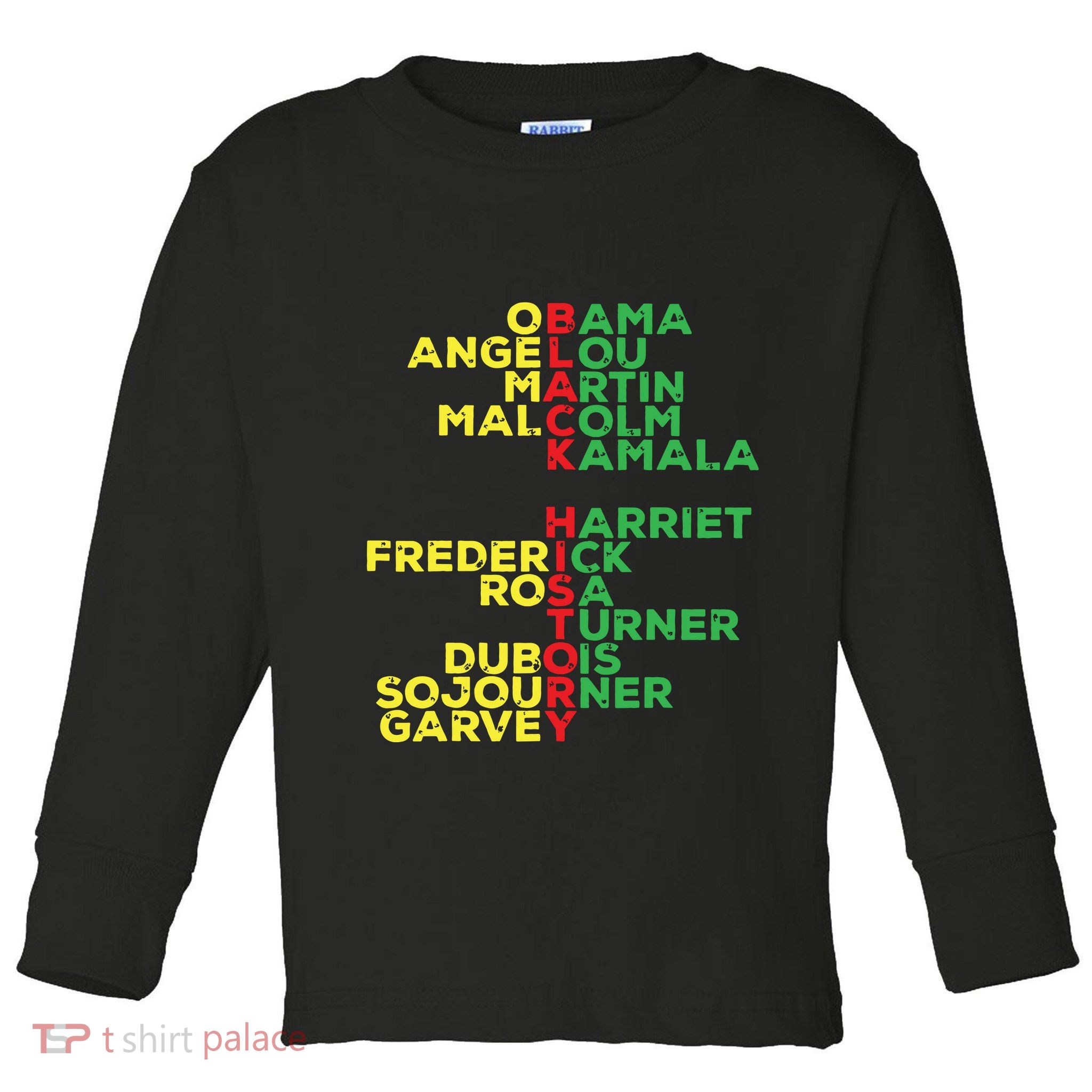 Black History Month Leaders Women Toddler Long Sleeve Shirt
