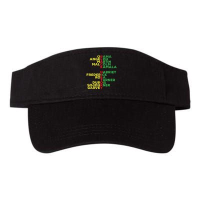 Black History Month Leaders Women Valucap Bio-Washed Visor