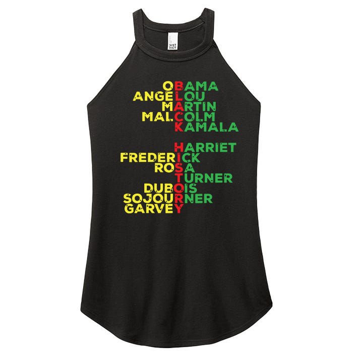 Black History Month Leaders Women Women's Perfect Tri Rocker Tank