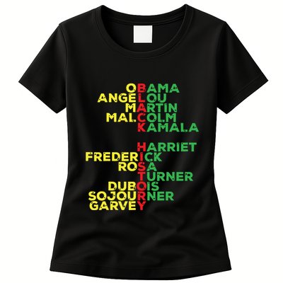 Black History Month Leaders Women Womens T-Shirt