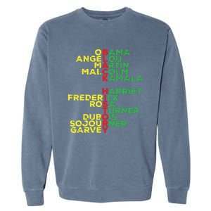 Black History Month Leaders Women Garment-Dyed Sweatshirt