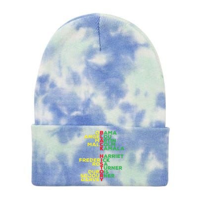 Black History Month Leaders Women Tie Dye 12in Knit Beanie