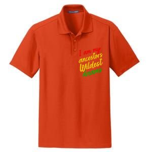 Black History Month Juneteenth Ancestors Wildest Dreams Great Gift Dry Zone Grid Polo