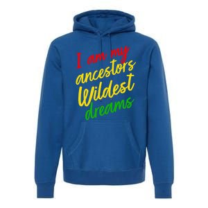 Black History Month Juneteenth Ancestors Wildest Dreams Great Gift Premium Hoodie