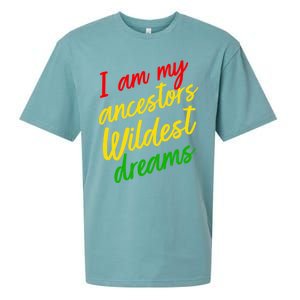 Black History Month Juneteenth Ancestors Wildest Dreams Great Gift Sueded Cloud Jersey T-Shirt