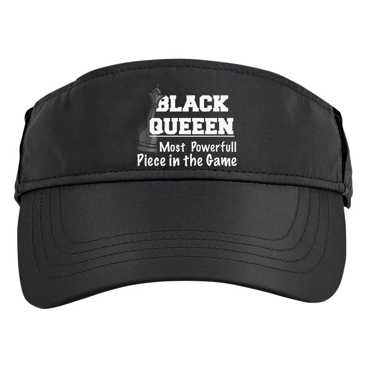 Black History Month Black Queen Adult Drive Performance Visor