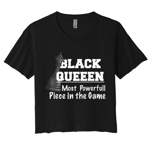 Black History Month Black Queen Crop Top