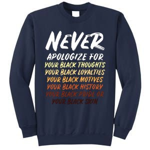 Black History Month Not Sorry For Being Black Women Sweatshirt