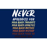 Black History Month Not Sorry For Being Black Women Bumper Sticker